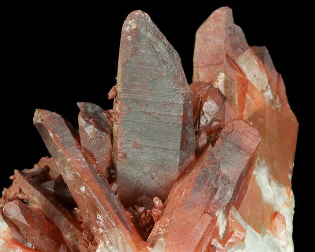 Natural Red Quartz Crystals - Morocco #51839